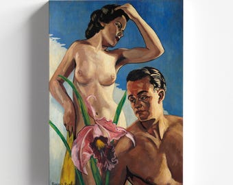 Adam en Eva door Francis Picabia 1941-1942 | Surrealistische kunstdruk (D0449)