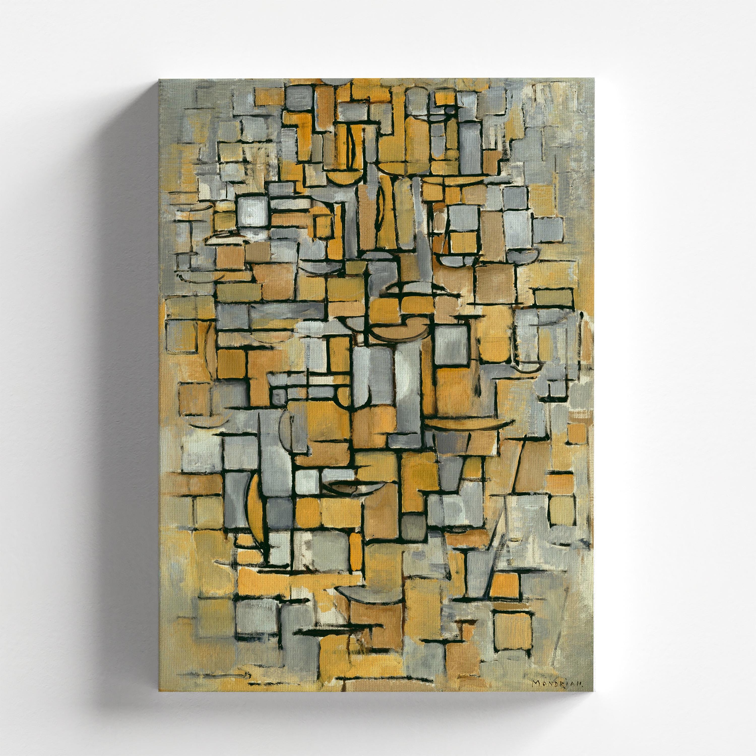 Tableau No. 1 by Piet Mondrian 1913 | Abstract Art Print (D0434