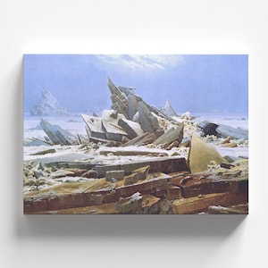 The Sea of Ice (Das Eismeer) by Caspar David Friedrich 1823-24 | Romanticism Art Print (B3993)