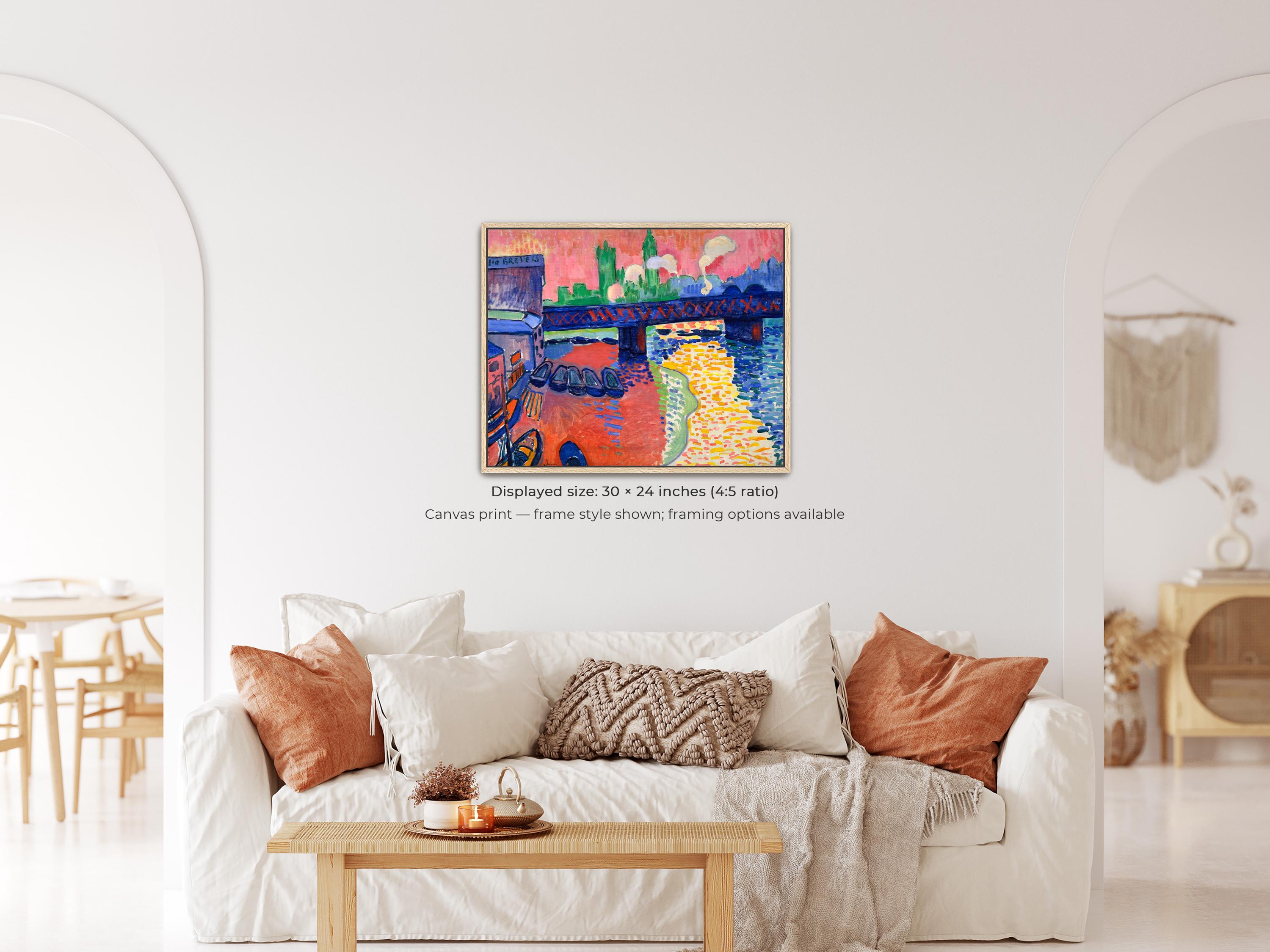 Charing Cross Bridge by Andre Derain | London Canvas Wall Art