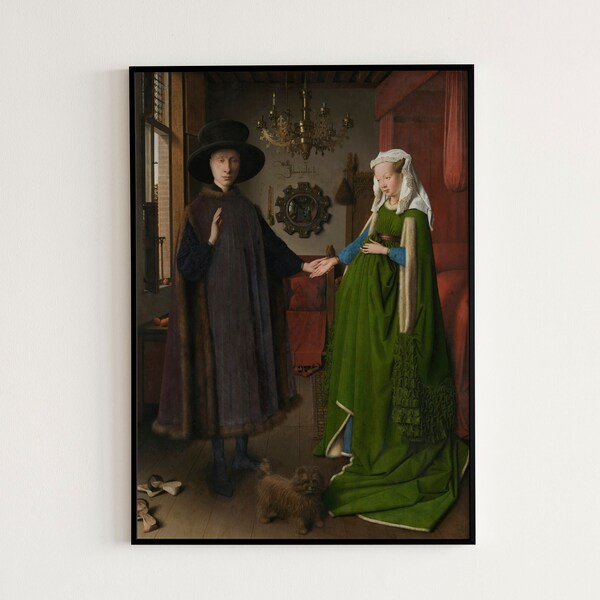 The Arnolfini Portrait by Jan van Eyck 1434 | Northern Renaissance, Portrait