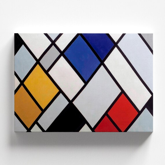 Composition XVI by Theo Van Doesburg 1925 | De Stijl Art Print