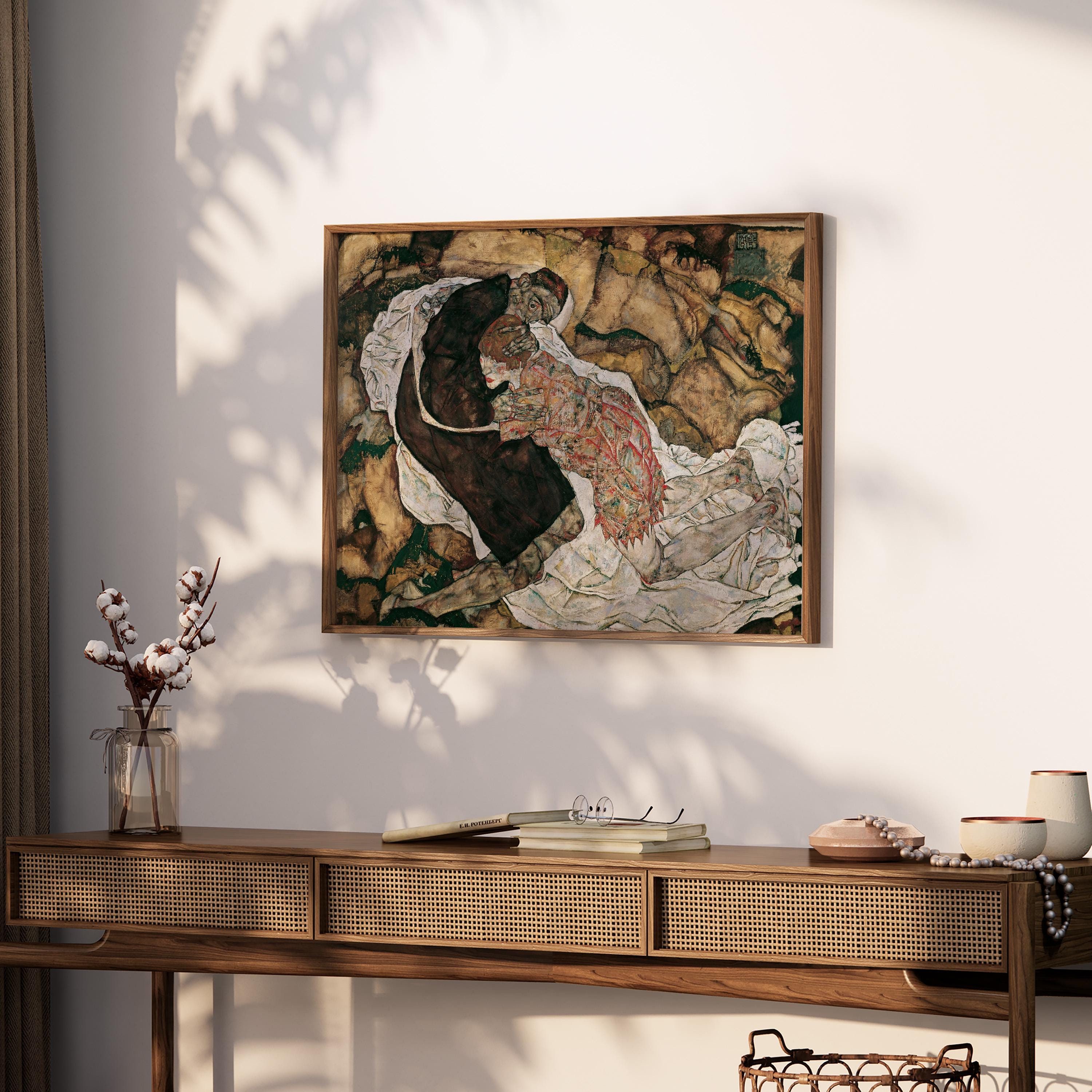 Death and the Maiden by Egon Schiele 1915 | Expressionism Art