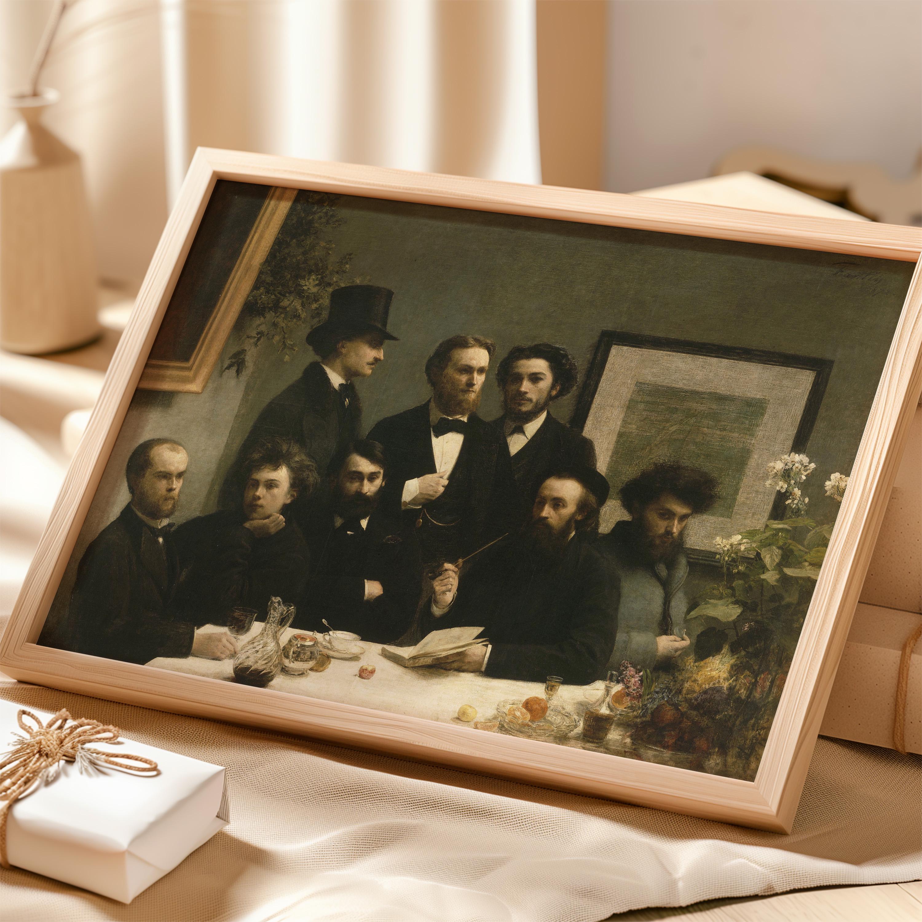 By the Table by Henri Fantin-latour 1872 | Realism Art Print