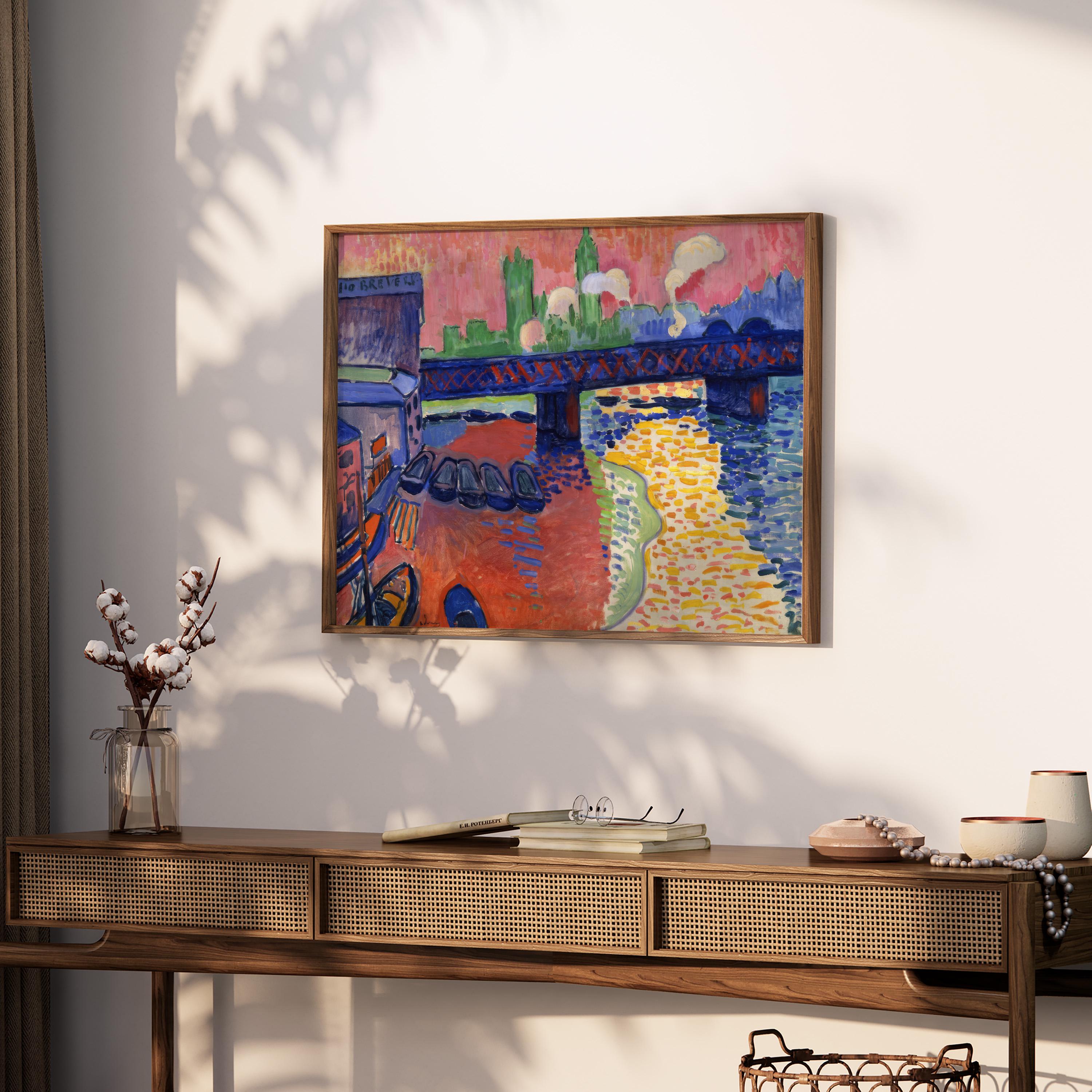 Charing Cross Bridge, London by André Derain 1906 | Fauvism Art