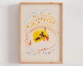 The Little Bullfight (La Petite Corrida) by Pablo Picasso 1957 | Modern Art Print (B8347)