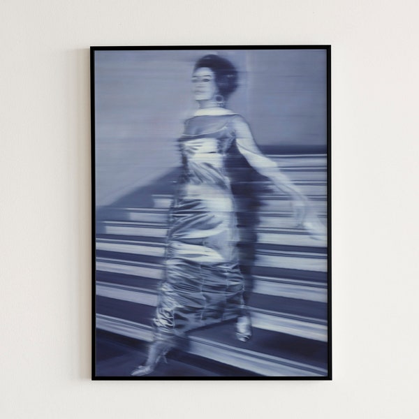 Woman Descending the Staircase (Frau die Treppe herabgehend) by Gerhard Richter 1965 | New European Painting, Figurative