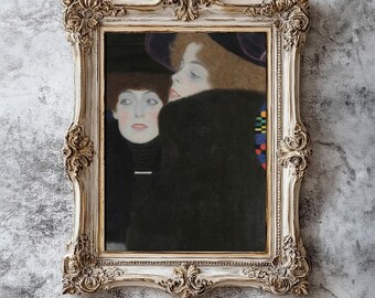 klimt the friends  レプリカ 絵画 Friends I (the Sisters) by Gustav Klimt (1907) | Art Nouveau