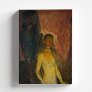 Autoportret w piekle autorstwa Edvarda Muncha 1903 | Ekspresjonizm Wydruk artystyczny (D0970)