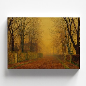 Evening Glow by John Atkinson Grimshaw c.1884 | Victorian Art Print (B4160)