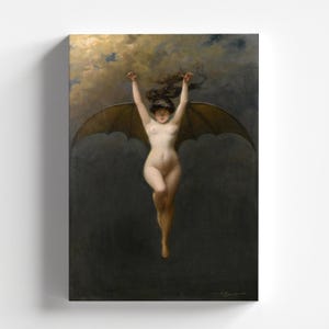 Kobieta-Nietoperz autorstwa Alberta Josepha Pénota 1890 | Wydruk artystyczny Academic Art Print (B4009)