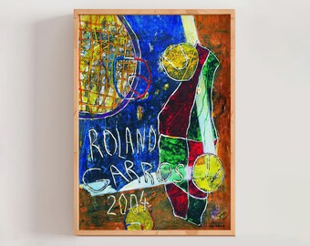 Roland Garros French Open 2004 Poster, Daniel Humair, Modern