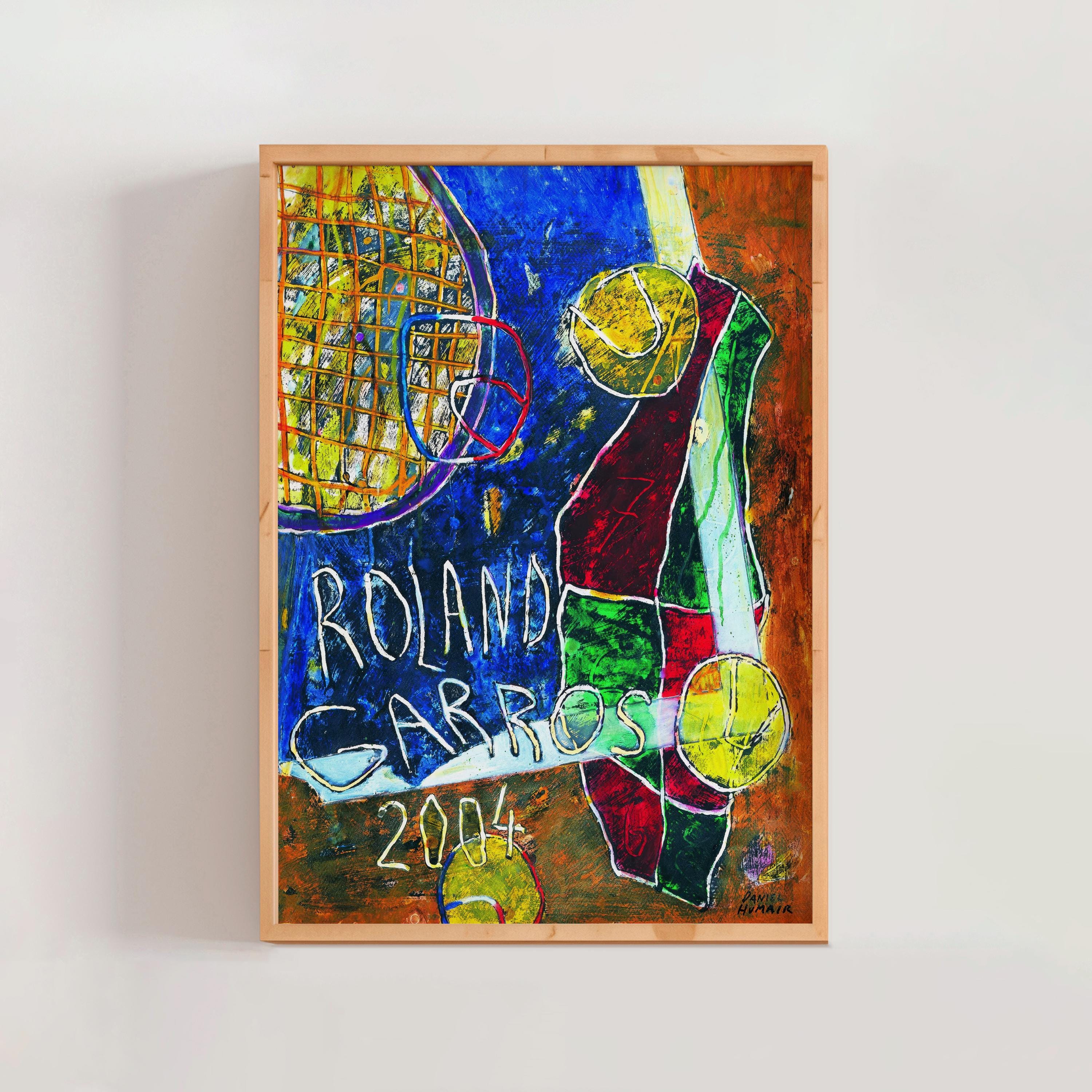 Roland Garros French Open 2004 Poster, Daniel Humair, Modern