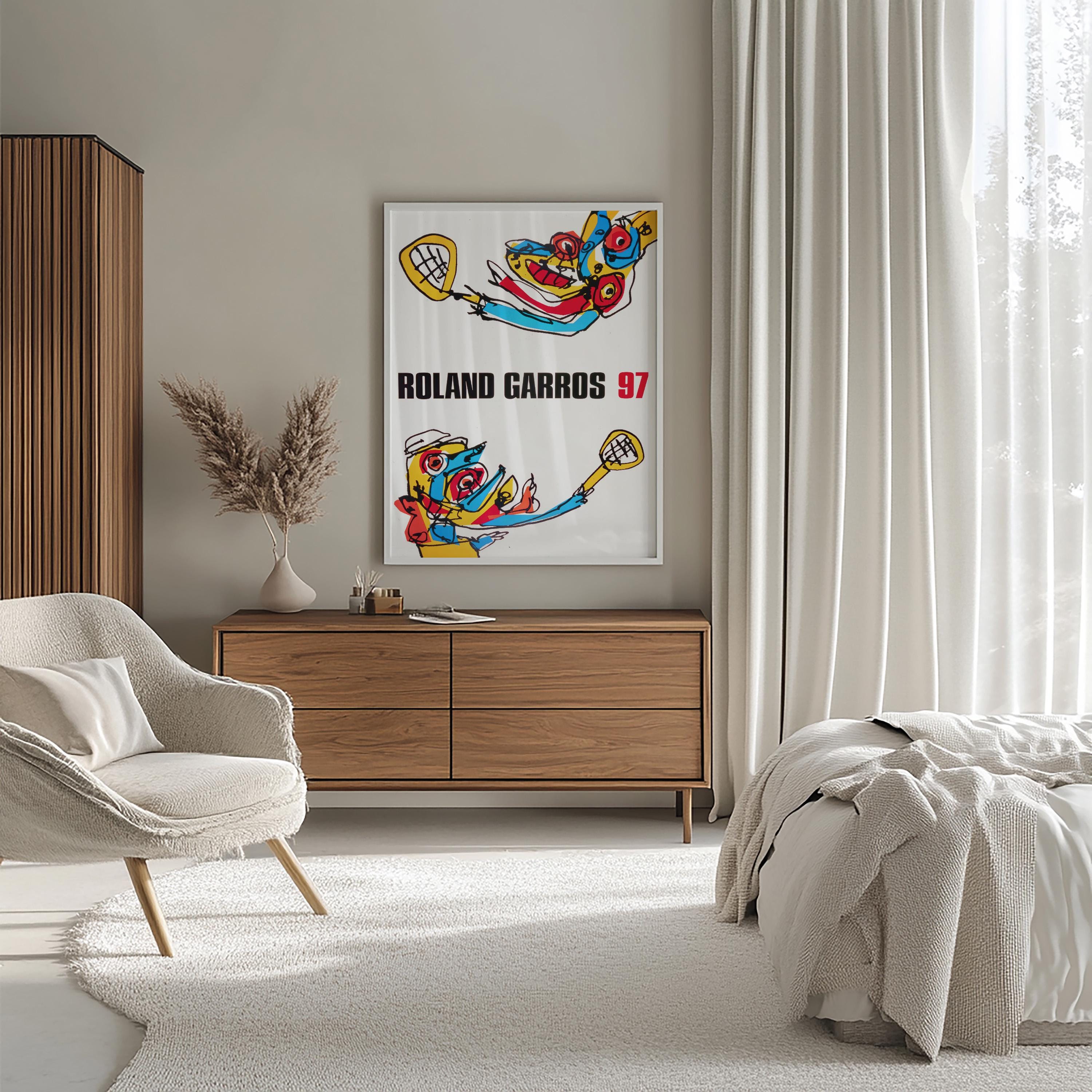 Roland Garros French Open 1997 Poster, Antonio Saura, Modern