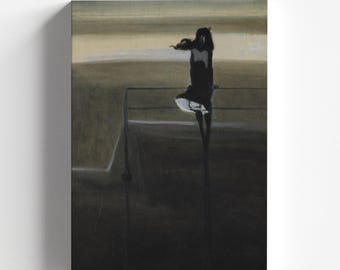 Vertigo Print, 1908 Artwork by Léon Spilliaert, Belgian Symbolist