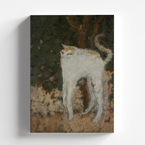 The White Cat (Le chat blanc) by Pierre Bonnard 1894 | Post-Impressionism Art Print (B4223)