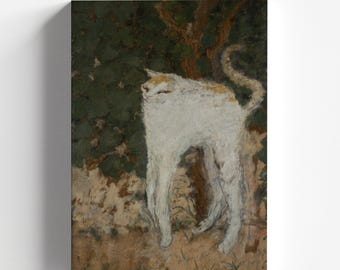 The White Cat (Le chat blanc) by Pierre Bonnard 1894 | Post-Impressionism Art Print (B4223)