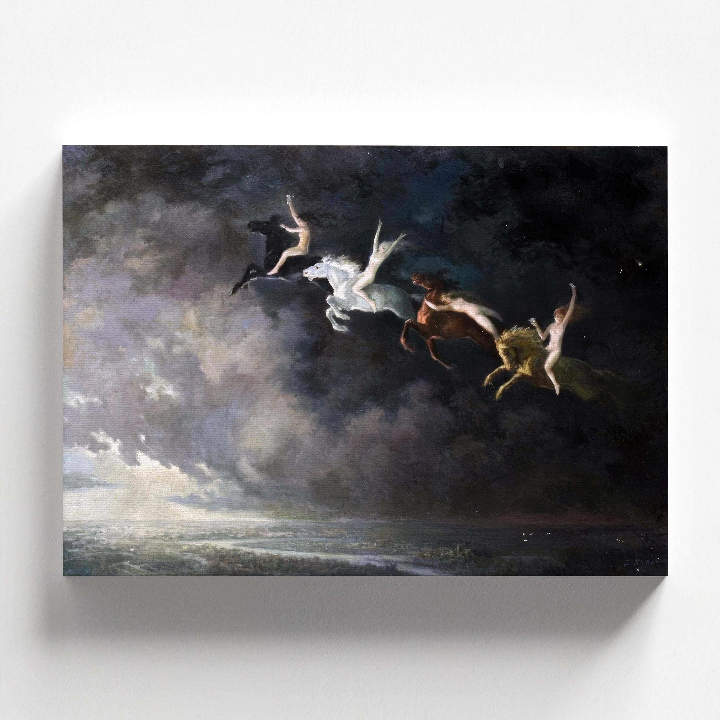 Sigh in a Storm (la Nuit De Walpurgis) by Constantin Nepo 1864