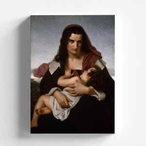 La letra escarlata de Hugues Merle, 1861 / Impresión artística realista (D0233)