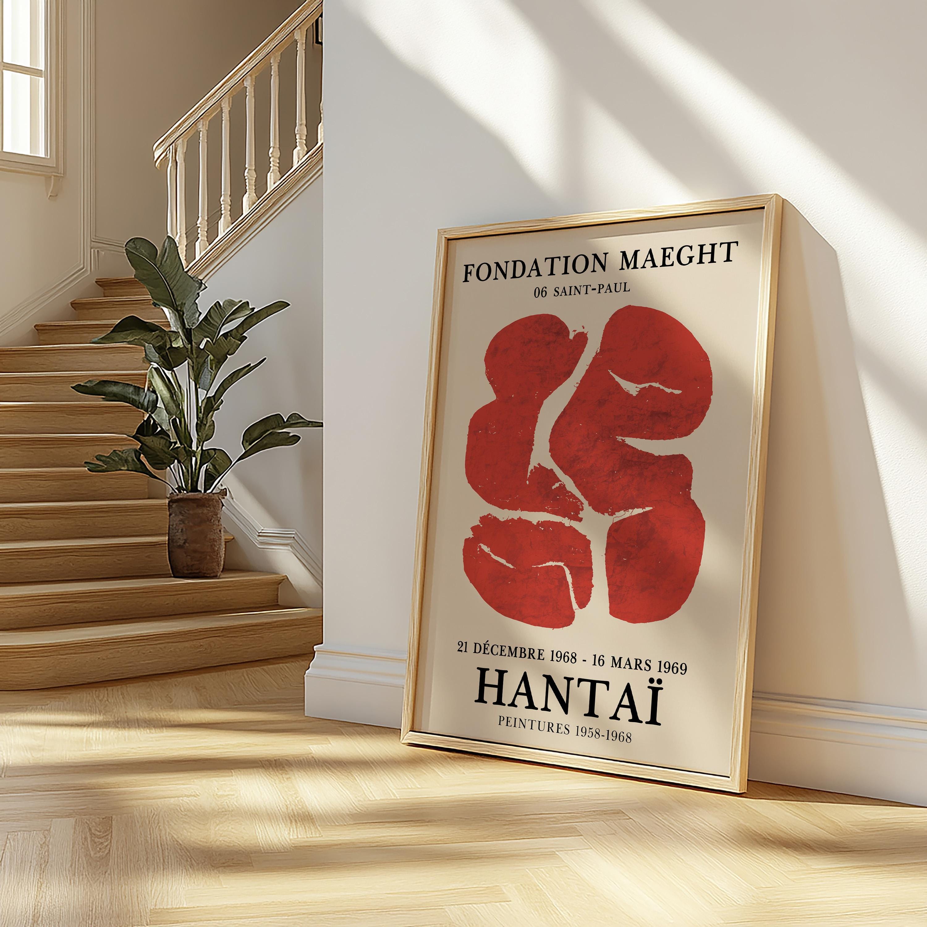Simon Hantai Galerie Maeght Exhibition Poster, French Mid Century