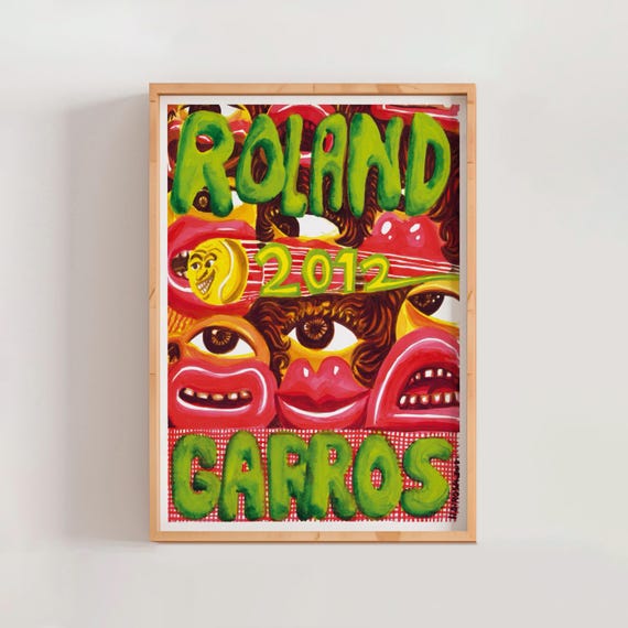 Roland Garros French Open 2012 Poster, Hervé Di Rosa, Modern