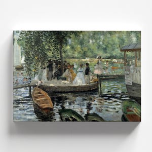 La Grenouillère by Pierre-Auguste Renoir 1869 | Impressionism Art Print (D0595)
