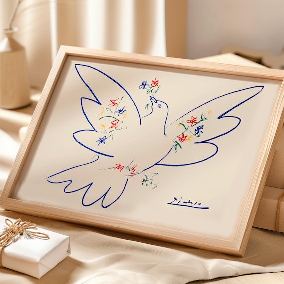 Dove With Flower Branches (colombe Aux Rameaux De Fleurs) by