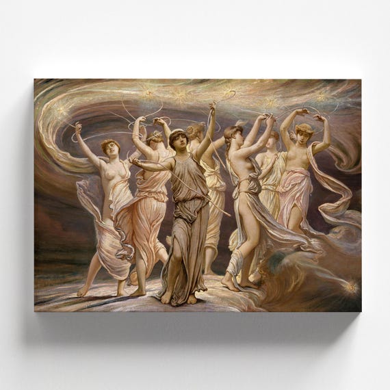 The Pleiades by Elihu Vedder 1885 | Symbolism Art Print (D0978) - Etsy