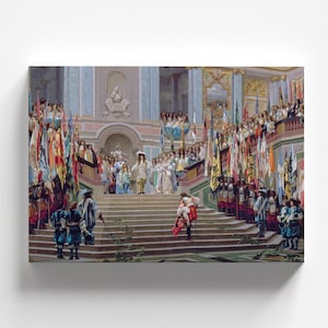 Reception of the Grand Condé at Versailles by Jean-Léon Gérôme 1878 | Academic Art Print (B4024)