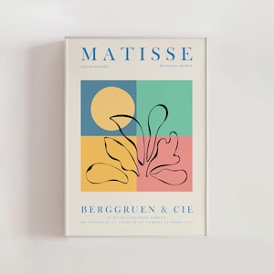 Henri Matisse Berggruen & Cie - Botanical Archive | Modern Art Exhibition Poster (A0072)