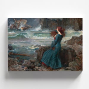 Miranda, The Tempest by John William Waterhouse 1916 | Pre-Raphaelite Art Print (B4863)
