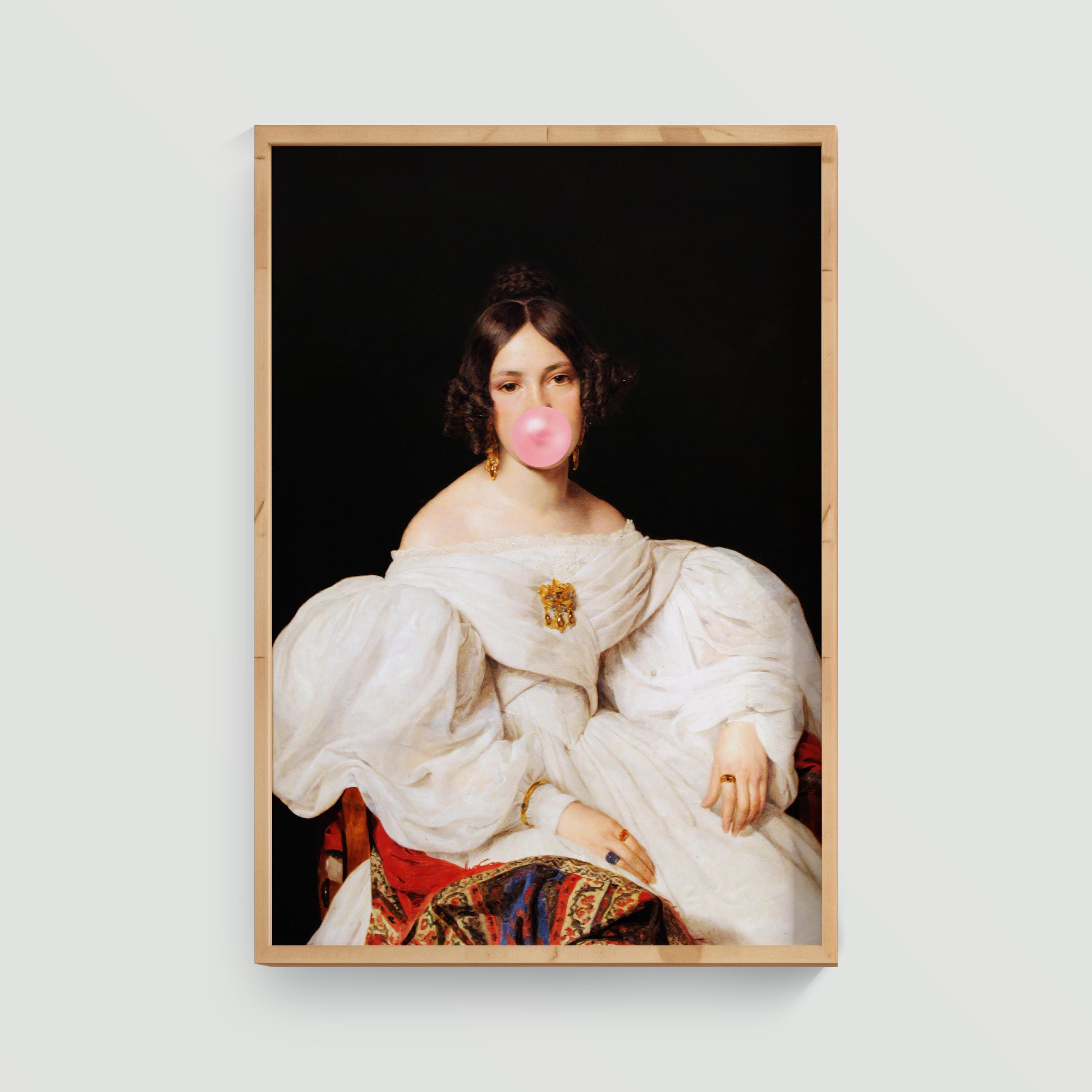 Renaissance Bubblegum Portrait - Etsy