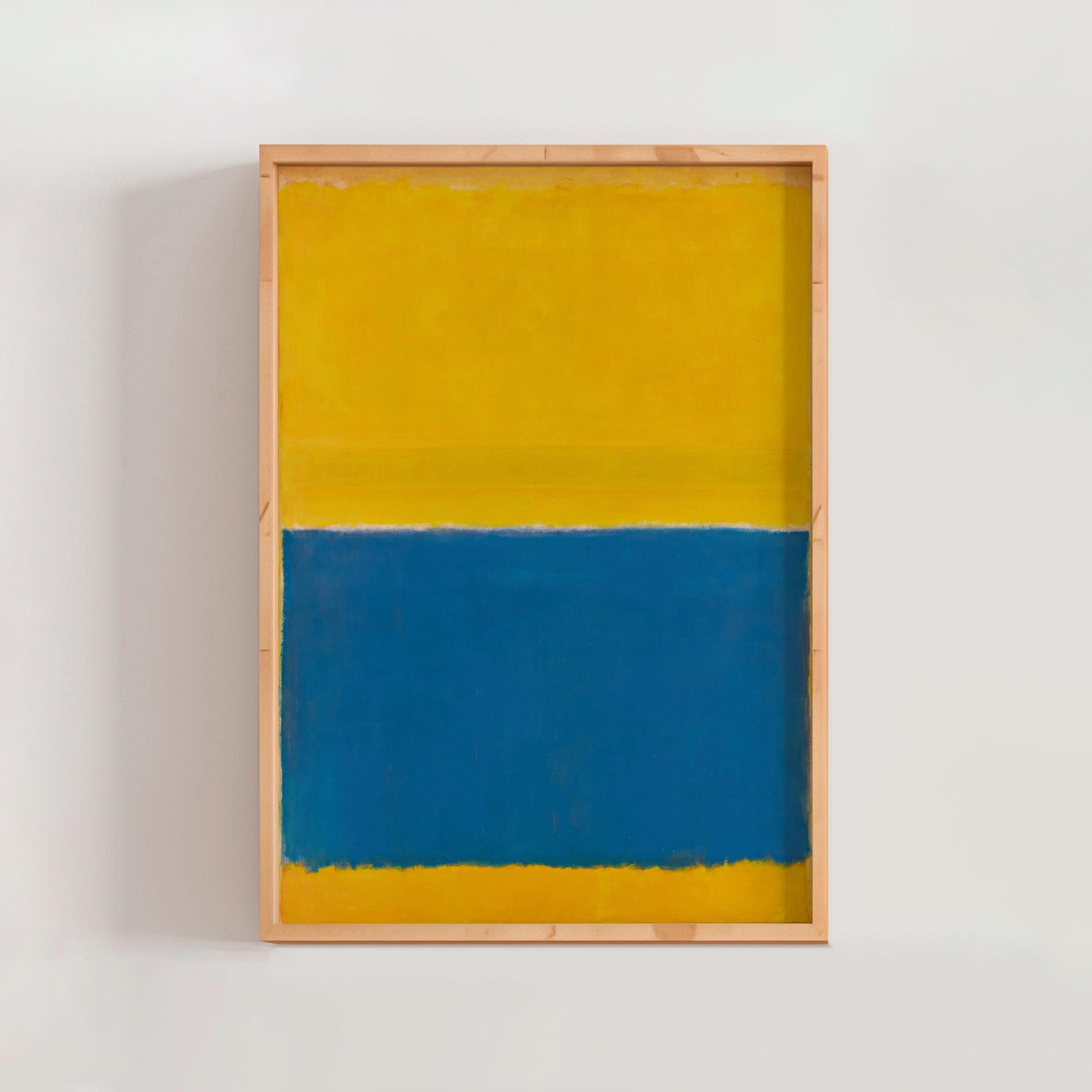 Untitled (yellow and Blue) by Mark Rothko 1954 | Abstract