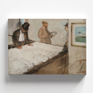 Cotton Merchants in New Orleans by Edgar Degas 1873 | Realism Art Print (D0839)