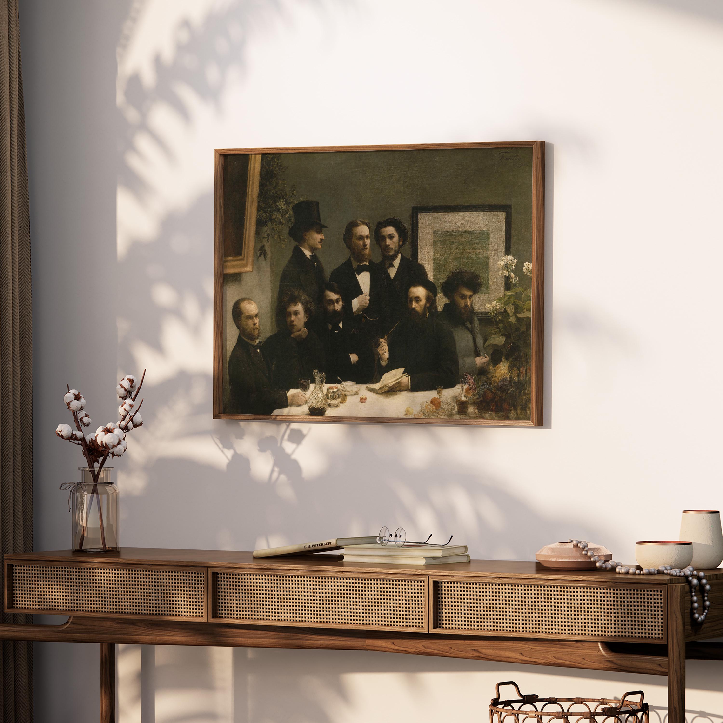 By the Table by Henri Fantin-latour 1872 | Realism Art Print