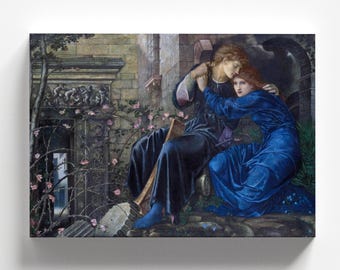 Love Among the Ruins by Edward Burne-Jones c.1873 | Pre-Raphaelite Art Print (D0188)