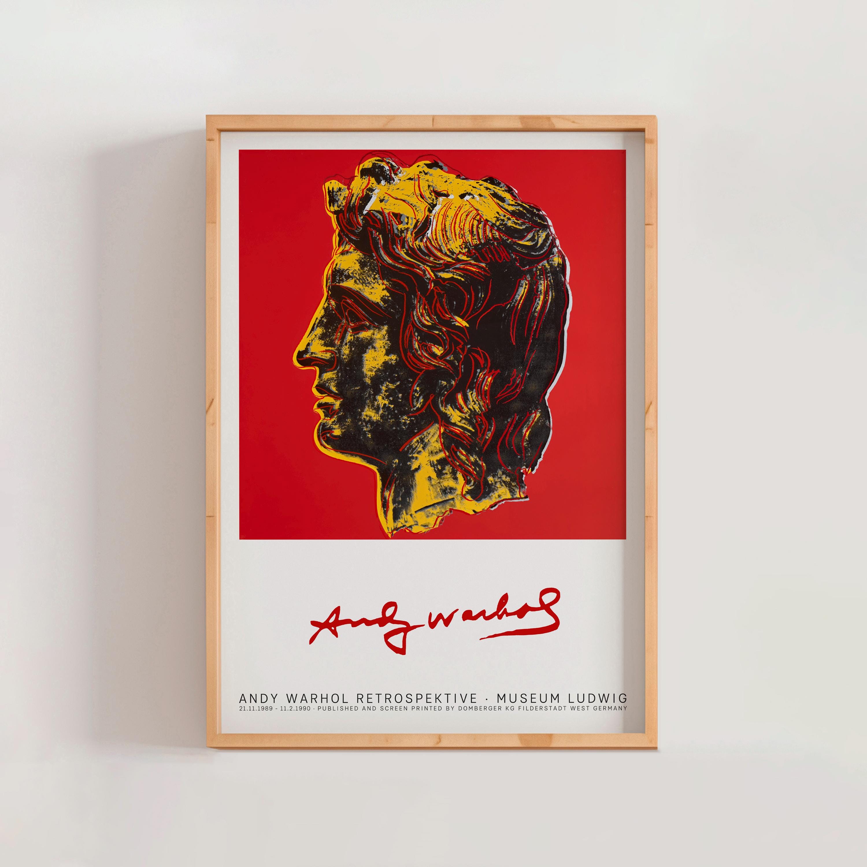 Andy Warhol Alexander the Great, Modern Pop Art, Retro Wall Decor