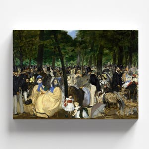 Music in the Tuileries Garden by Édouard Manet 1862 | Realism Art Print (B3518)