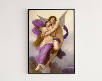 The Abduction of Psyche (Le ravissement de Psyche) by William-Adolphe Bouguereau 1895 | Academicism, Mythological Painting