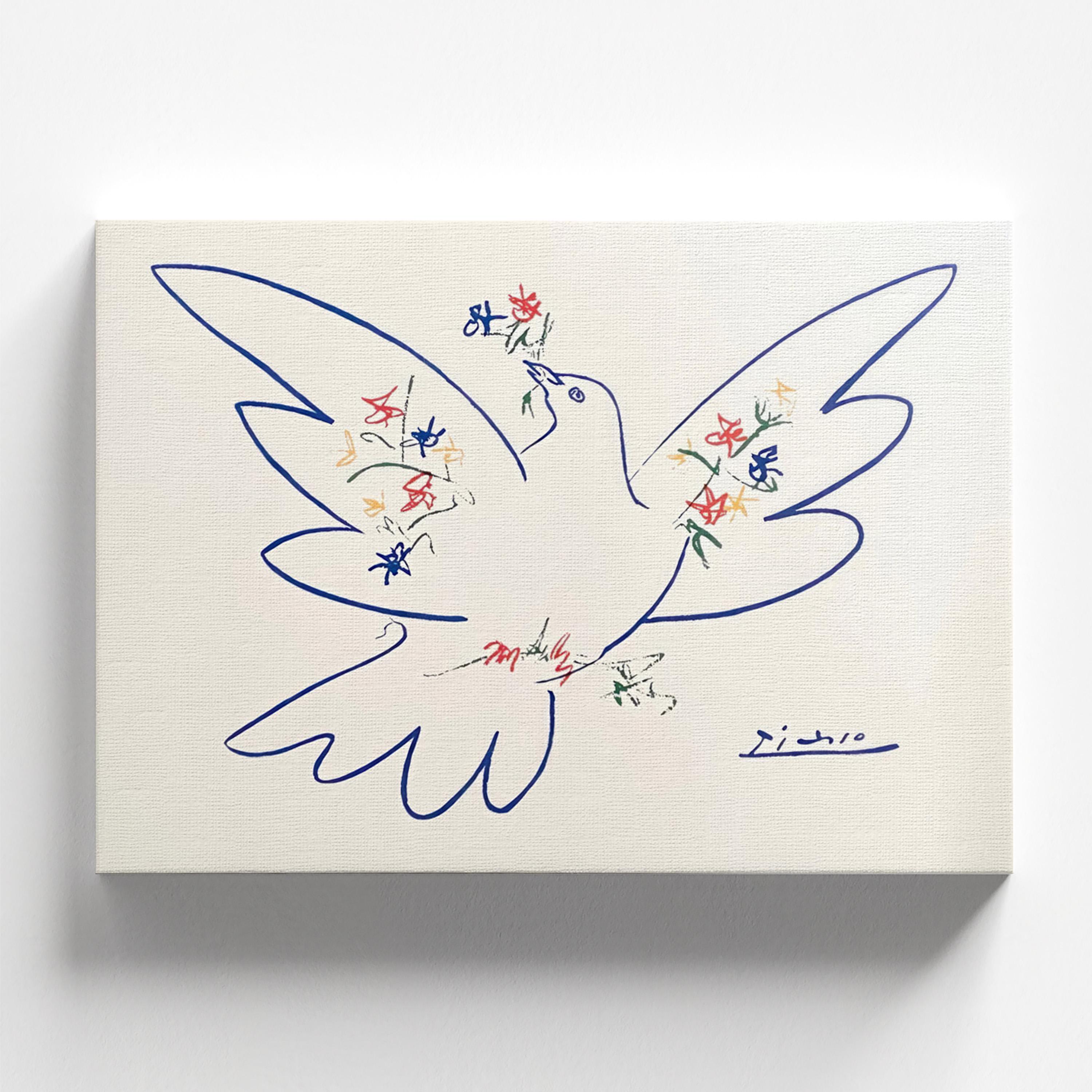 Dove With Flower Branches (colombe Aux Rameaux De Fleurs) by