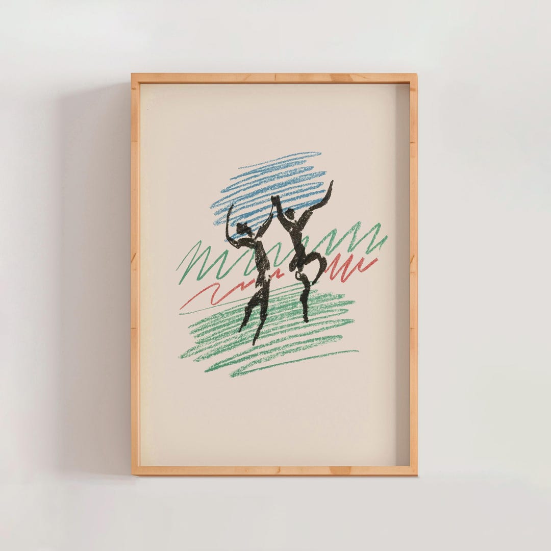 La Danse by Pablo Picasso 1956 | Modern Art Print (B8357) - Etsy