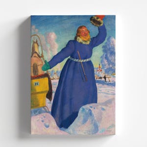 The Coachman by Boris Kustodiev 1923 | Russian Art Print (D0706)