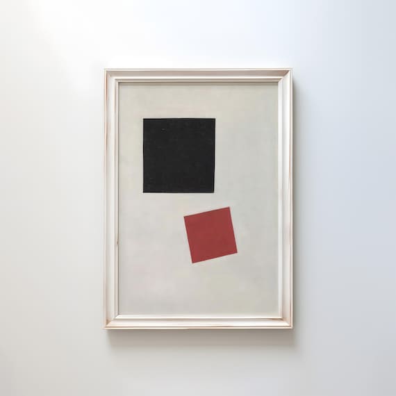 Black Square and Red Square by Kazimir Malevich 1915 | Suprematism