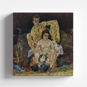 The Family by Egon Schiele 1918 | Expressionism Art Print (B4333)