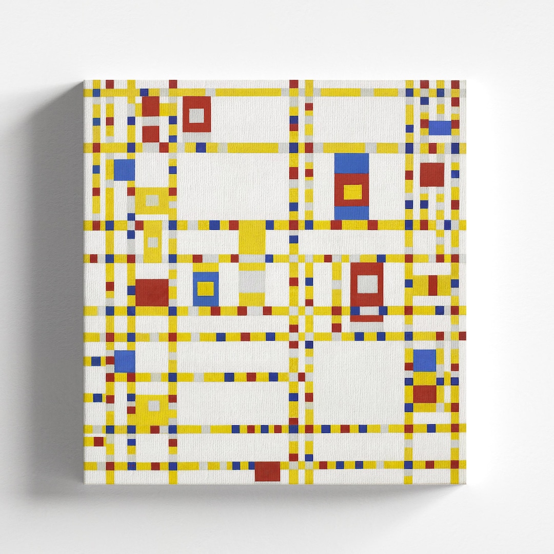 Broadway Boogie Woogie by Piet Mondrian 1942 | Abstract Art Print ...