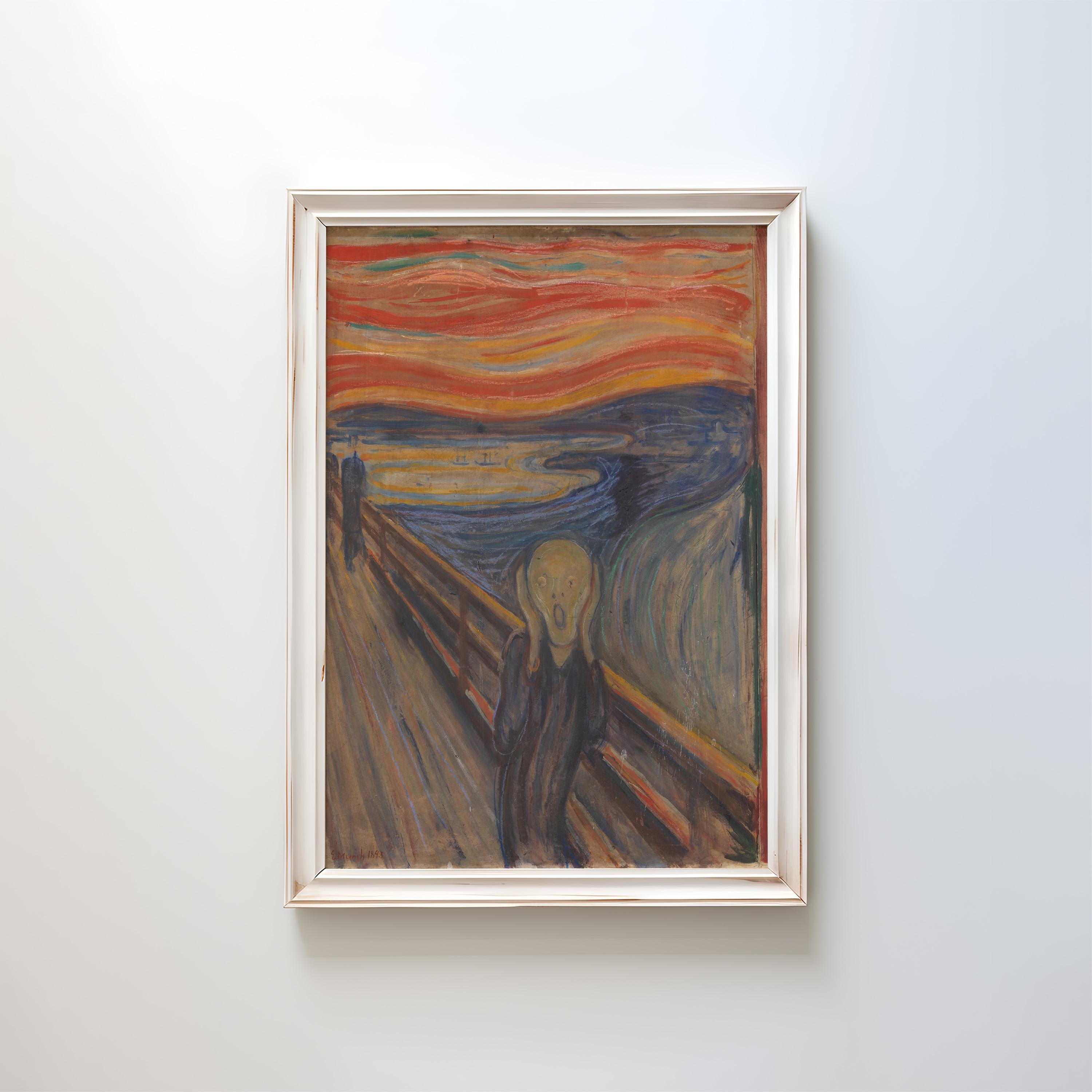 The Scream (skrik) by Edvard Munch 1893 | Expressionism Art Print