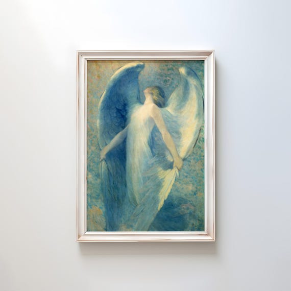 油絵 William Baxter Closson_天使 ma2447