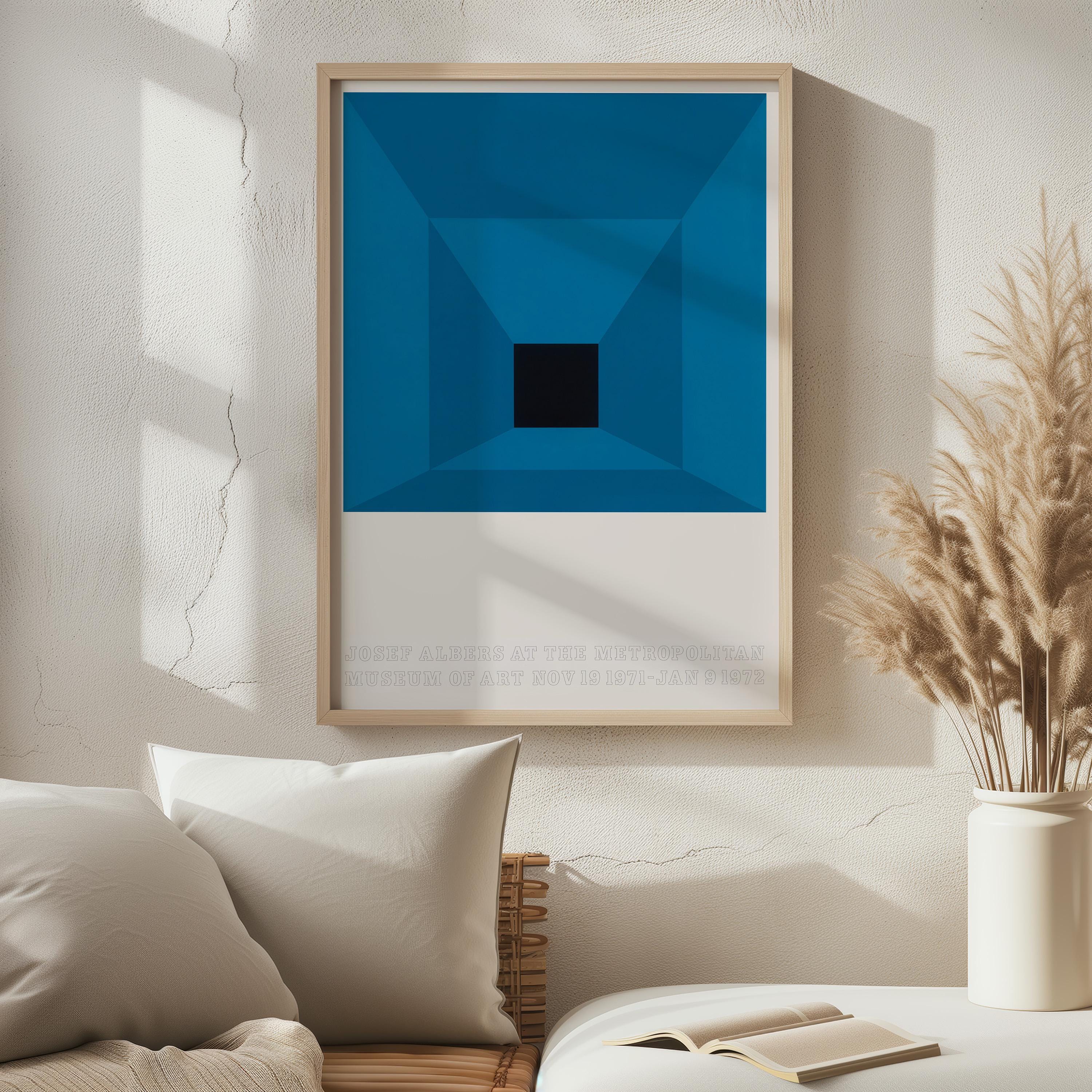Josef Albers Vintage 1971 Mid Century Modern Museum Exhibition