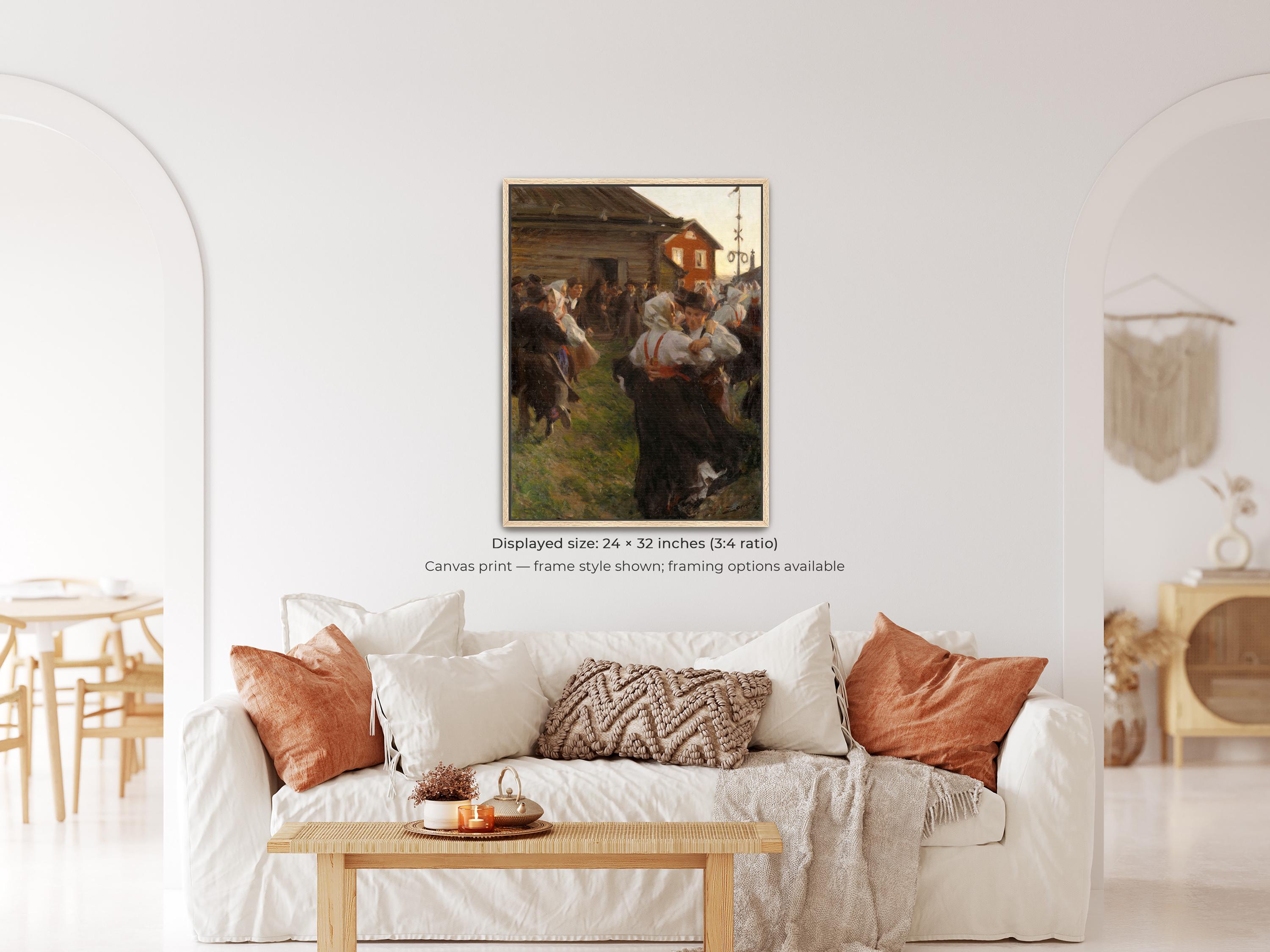 Midsummer Dance by Anders Zorn | Festival Canvas Wall Art (D0877