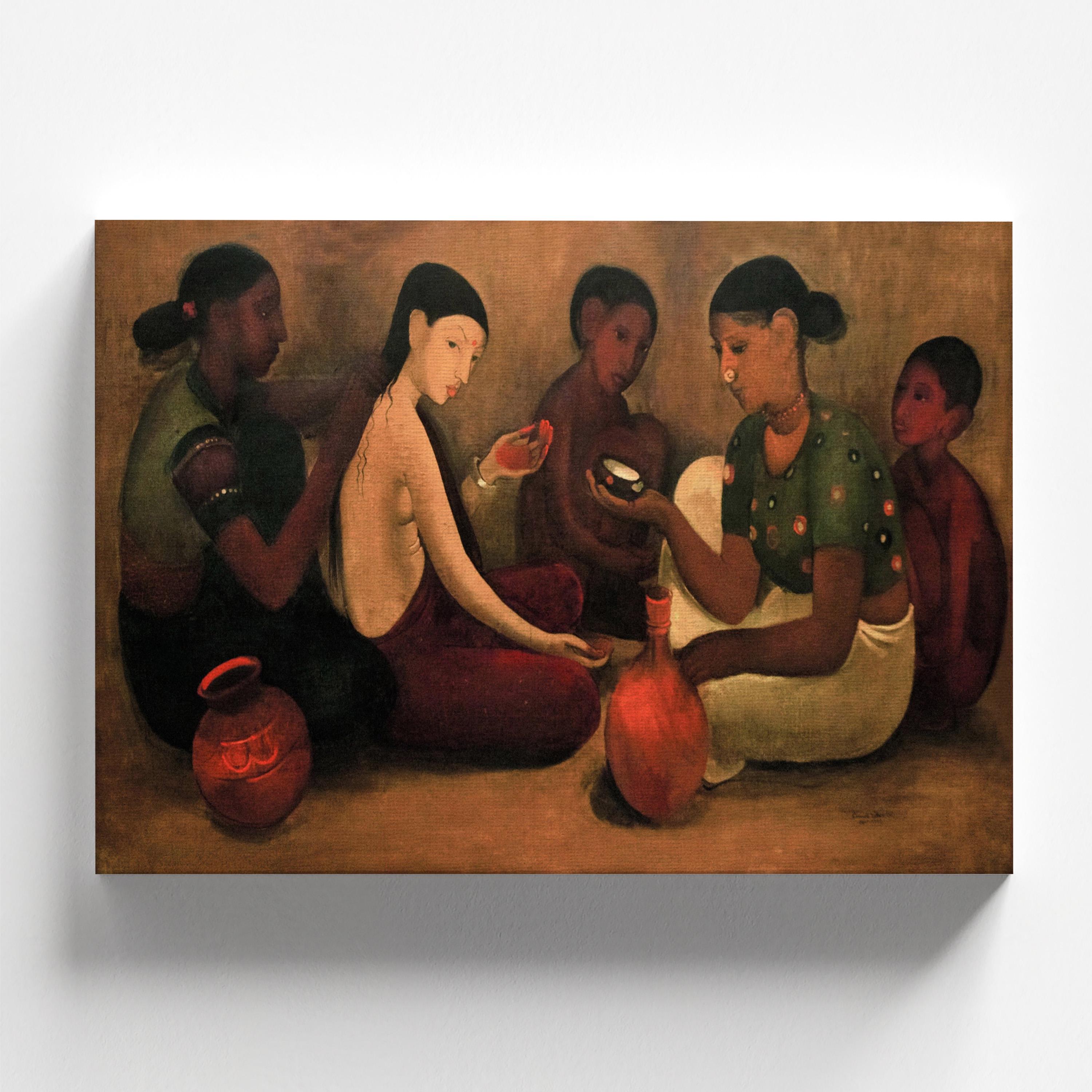 Bride's Toilet by Amrita Sher-Gil 1937 | Indian Art Print (D0773)